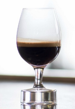 Nespresso kaffe i glas